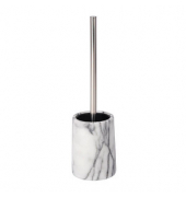 WENKO WC-Garnitur Onyx weiß, schwarz Stein