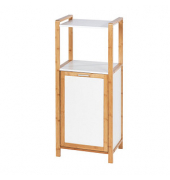 WENKO Beistellregal Finja weiß, braun 40,0 x 30,0 x 95,0 cm