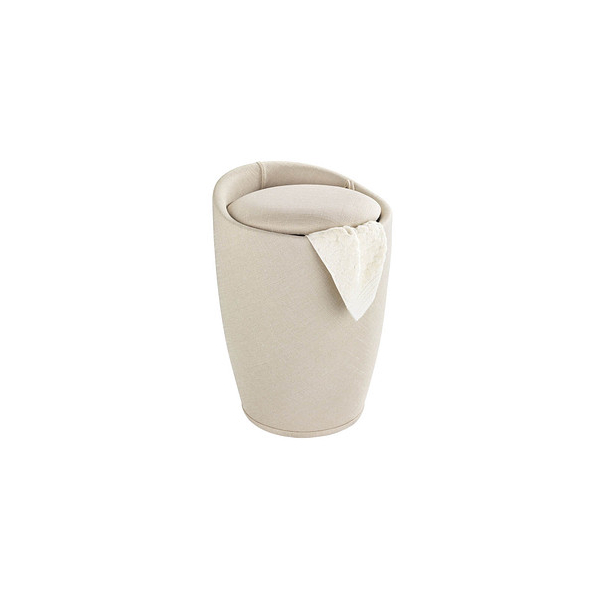 4008838215746 - WENKO Hocker Candy Beige Leinenoptik mit Wäschesack Badhocker mit abnehmbarem Wäschesammler Beige Kunststoff (ABS) Polyester beige Polyester 4008838215746 - WENKO Hocker Candy Beige Leinenoptik mit Wäschesack Badhocker mit abnehmbarem Wäschesammler Beige Kunststoff (ABS) Polyester beige Polyester