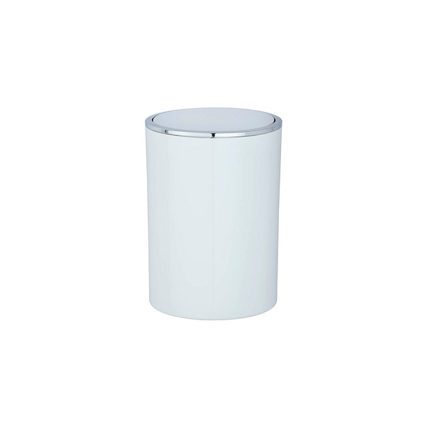 4008838217443 - Schwingdeckeleimer Inca White hochwertiger Kunststoff 5 Liter Weiß Kunststoff (abs) weiß chrom - weiß - Wenko 4008838217443 - Schwingdeckeleimer Inca White hochwertiger Kunststoff 5 Liter Weiß Kunststoff (abs) weiß chrom - weiß - Wenko