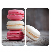 Herdabdeckplatten Macarons bunt