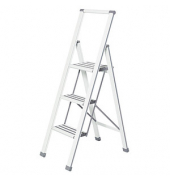 WENKO Klapptritt silber 3 Stufen, H: 119,0 cm