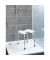 Hocker 206051100 Secura, weiß, höhenverstellbar, bis 120kg