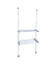 WENKO Teleskop-Garderobe Herkules Twin 50612100 grau Metall 73,0 - 120,0 x 165,0 - 300,0 cm