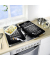 Herdabdeckplatten Bon Appetit schwarz, grau