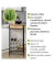 WENKO Weinregal Loft schwarz, braun 48,0 x 30,0 x 95,0 cm