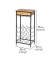 WENKO Weinregal Loft schwarz, braun 48,0 x 30,0 x 95,0 cm