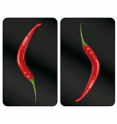 Herdabdeckplatten Hot Peperoni schwarz