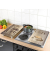 Herdabdeckplatten Bistro braun