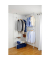 WENKO Teleskop-Garderobe Herkules Duo 50611100 grau Metall 164,0 - 215,0 x 165,0 - 300,0 cm