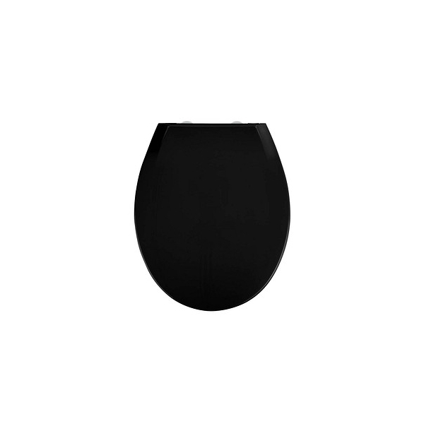 4008838253915 - Premium WC-Sitz Kos Schwarz Thermoplast mit Absenkautomatik Schwarz Thermoplast schwarz Edelstahl rostfrei silber matt - schwarz - Wenko 4008838253915 - Premium WC-Sitz Kos Schwarz Thermoplast mit Absenkautomatik Schwarz Thermoplast schwarz Edelstahl rostfrei silber matt - schwarz - Wenko