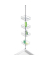 WENKO Teleskop-Duschregal Domaso silber 25,0 x 20,0 x 65,0 - 275,0 cm