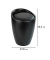 Hocker 24229100 Candy, schwarz matt, bis 120kg