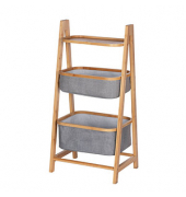 Beistellregal Bahari braun, grau 44,0 x 34,0 x 91,0 cm