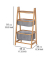 WENKO Beistellregal Bahari braun, grau 44,0 x 34,0 x 91,0 cm