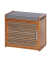 WENKO Bahari Schuhschrank braun, grau 2 Fachböden 50,0 x 33,0 x 45,0 cm