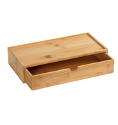 Aufbewahrungsbox Terra 23921100, außen 28x14x6cm, Bambus braun