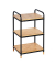 WENKO Beistellregal Loft braun, schwarz 42,0 x 33,5 x 69,0 cm