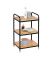 WENKO Beistellregal Loft braun, schwarz 42,0 x 33,5 x 69,0 cm