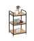 WENKO Beistellregal Loft braun, schwarz 42,0 x 33,5 x 69,0 cm