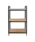 WENKO Beistellregal Loft braun, schwarz 42,0 x 33,5 x 69,0 cm