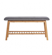 WENKO Schuhbank Bahari 62217100 braun, grau Holz 90,0 cm