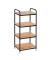 WENKO Beistellregal Loft braun, schwarz 42,0 x 33,5 x 94,5 cm