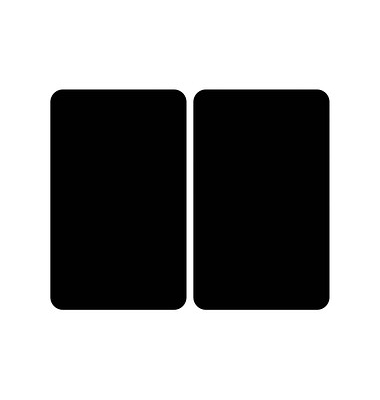 Herdabdeckplatten schwarz