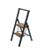 Klapptritt schwarz 2 Stufen, H: 94,0 cm
