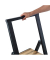 Klapptritt schwarz 2 Stufen, H: 94,0 cm