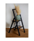 Klapptritt schwarz 2 Stufen, H: 94,0 cm