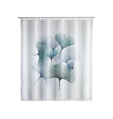 WENKO Duschvorhang Ginkgo 180,0 x 200,0 cm