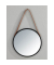 WENKO Spiegel Borrone schwarz 40,0 cm 40,0 cm