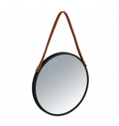 WENKO Spiegel Borrone schwarz 30,0 cm 30,0 cm