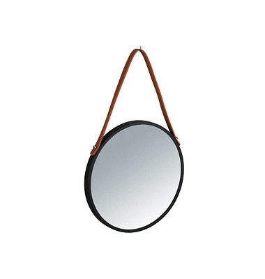WENKO Spiegel Borrone schwarz 30,0 cm 30,0 cm