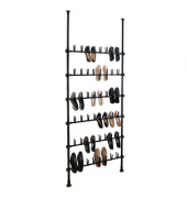 WENKO Teleskop-Schuhregal Herkules Shoes schwarz 94,0 x 9,0 x 165,0 - 300,0 cm