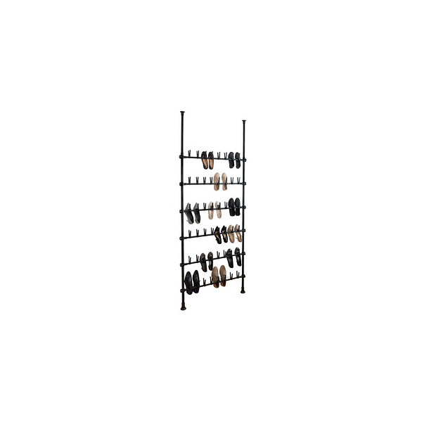 4008838303009 - Schuhregal WENKO Herkules Shoes schwarz (stangen schwarz kunststoffteile schwarz anti rutsch teile der kunststoffteile schwarz) B94cm T9cm Stahl ABS-Kunststoff Polypropylen Regale für 48 Paar Schuhe höhenverstellbar 165 - 300 cm 4008838303009 - Schuhregal WENKO Herkules Shoes schwarz (stangen schwarz kunststoffteile schwarz anti rutsch teile der kunststoffteile schwarz) B94cm T9cm Stahl ABS-Kunststoff Polypropylen Regale für 48 Paar Schuhe höhenverstellbar 165 - 300 cm