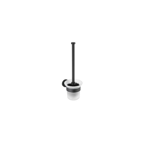 4008838305263 - WC-Garnitur Bosio offen Edelstahl Black matt rostfrei Schwarz Edelstahl rostfrei matt Glas satiniert - schwarz - Wenko 4008838305263 - WC-Garnitur Bosio offen Edelstahl Black matt rostfrei Schwarz Edelstahl rostfrei matt Glas satiniert - schwarz - Wenko
