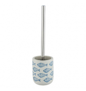 WENKO WC-Garnitur Aquamarin weiß, blau Stein