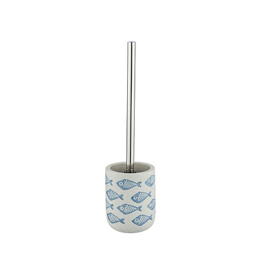 WENKO WC-Garnitur Aquamarin weiß, blau Stein