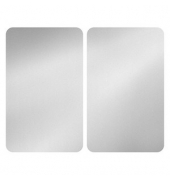 Herdabdeckplatten silber