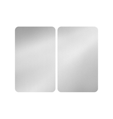 Herdabdeckplatten silber
