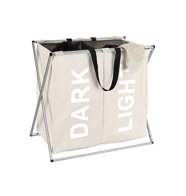 WENKO Wäschesortierer Duo beige