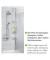 WENKO Teleskop-Duschregal Dolcedo silber 31,0 x 23,0 x 65,0 - 275,0 cm