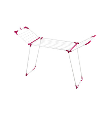 WENKO Wäscheständer Summer Dry weiß, rosa