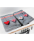 Herdabdeckplatten Herzen bunt