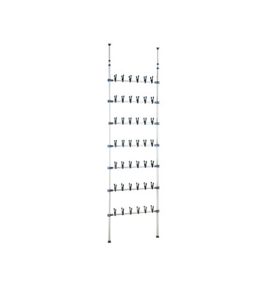 WENKO Teleskop-Schuhregal Atlas weiß 68,5 x 8,5 x 100,0 - 300,0 cm