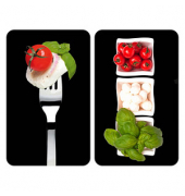 Herdabdeckplatten Caprese schwarz