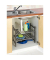 WENKO Teleskopregal Flexi grau 45,0 - 80,0 x 28,0 x 39,0 cm