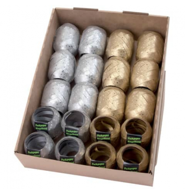 Eiknäuel sortiment 1 Z365 1094 2012, Sternchen, 10mm x 12m, gold und silber sortiert